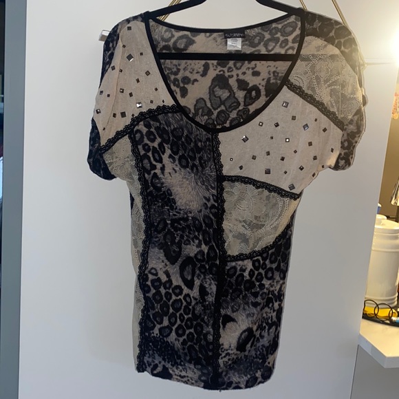 Daytrip Tops - Daytrip womens mixed pattern shirt